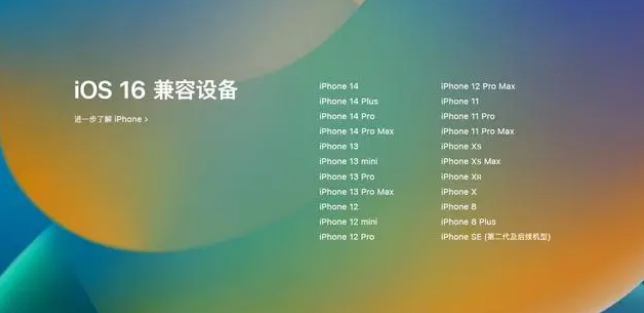 奉化苹果手机维修分享iOS16.1.1支持哪些设备 